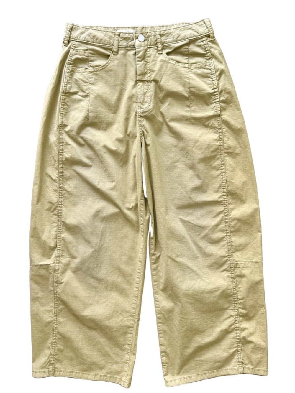 Pilcro Anthropologie Olive Green Wide Leg Pants Size 29